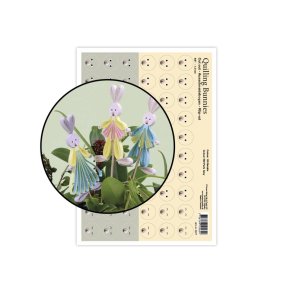 Small Quilling Bunnies Faces - Betulla, klippeark