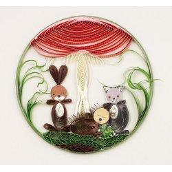 Quilling Forest Animals Faces, klippeark