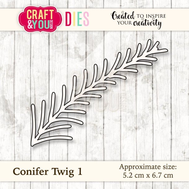 Craft &amp; You Design Dies "Conifer Twig 1" CW031