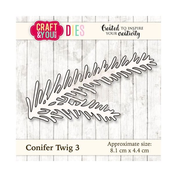 Craft &amp; You Design Dies "Conifer Twig 3" CW033