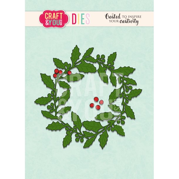 Craft &amp; You Design Dies "Holly Wreath" CW090