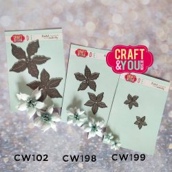 Craft &amp; You Design Dies "Midi Poinsettia" CW198
