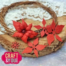 Craft &amp; You Design Dies "Poinsettia 3" CW211