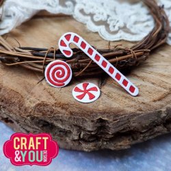 Craft &amp; You Design Dies "Candles" CW215