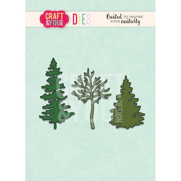 Craft &amp; You Design Dies "Trees" CW249