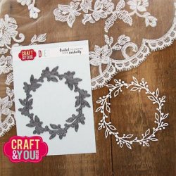 Craft &amp; You Design Dies "Delicate Wreath" CW315
