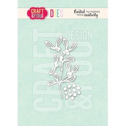 Craft &amp; You Design Dies "Sprig of Mistletoe" CW318