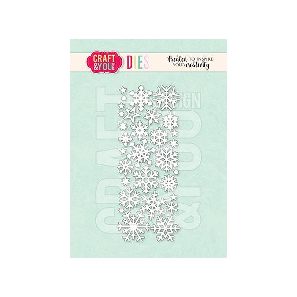 Craft &amp; You Design Dies "Small Snowflakes" CW322