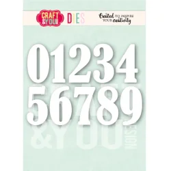 Craft &amp; You Design Dies "Numbers" CW392
