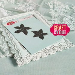 Craft &amp; You Design Dies "Midi Poinsettia" CW198