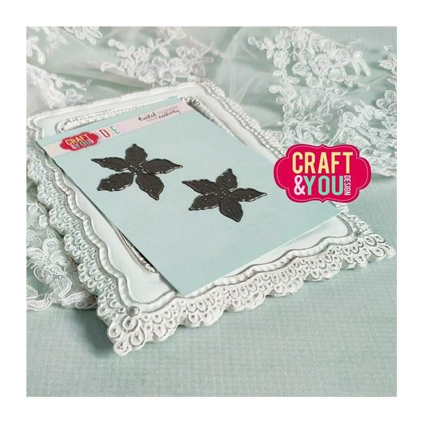 Craft &amp; You Design Dies "Midi Poinsettia" CW198