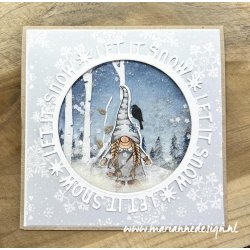 Marianne Design Dies "Let it Snow Circle by Marleen" CR1600