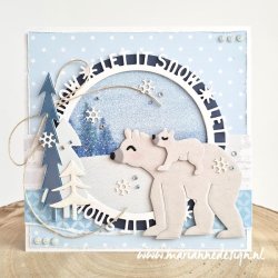Marianne Design Dies "Let it Snow Circle by Marleen" CR1600