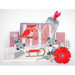 Marianne Design: "Elines Snowflake Kisses" - A5 