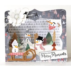 Marianne Design: "Elines Snowflake Kisses" - A5 