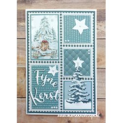 Marianne Design: "Christmas at Home" - Ensfarvet