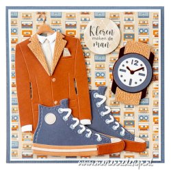 Marianne Design: "Hi Handsome!" - A5 Metallics