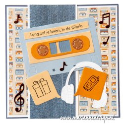 Marianne Design: "Hi Handsome!" - A5 Metallics