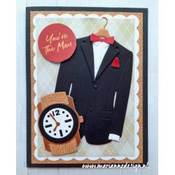 Marianne Design: "Hi Handsome!" - A5 Metallics