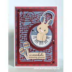 Marianne Design: "Hi Handsome!" - A5 Metallics