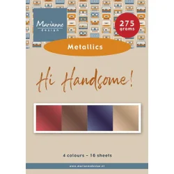 Marianne Design: "Hi Handsome!" - A5 Metallics