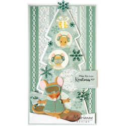 Marianne Design: "Cozy Winter" - Ensfarvet