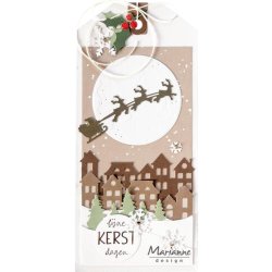 Marianne Design: "Merry Christmas" - Ensfarvet
