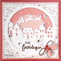 Marianne Design: "Merry Christmas" - Ensfarvet