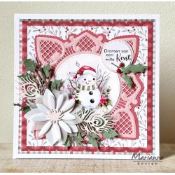 Marianne Design: "Merry Christmas" - Ensfarvet