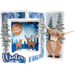 Marianne Design: "Frosty Winter" - A4 Ensfarvet 