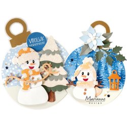 Marianne Design: "Frosty Winter" - A4 Ensfarvet 