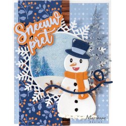 Marianne Design: "Frosty Winter" - A4 Ensfarvet 