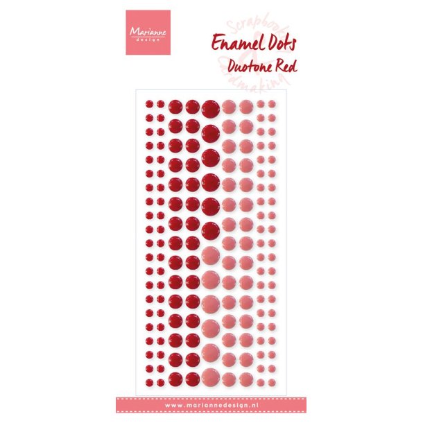 Marianne Design: Enamel Dots "Duotone Red" 