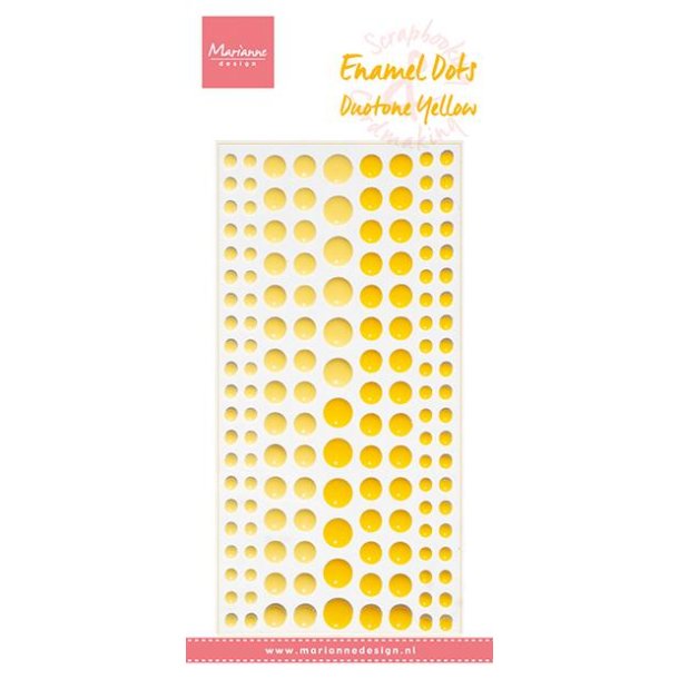 Marianne Design: Enamel Dots "Duotone Yellow" 