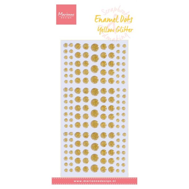 Marianne Design: Glitter Enamel Dots "Yellow" 