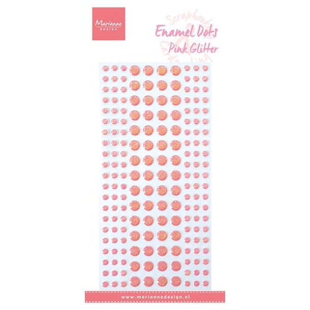 Marianne Design: Glitter Enamel Dots "Pink" 