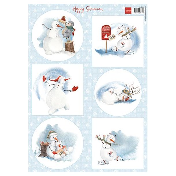 Marianne Design: "Happy Snowmen"