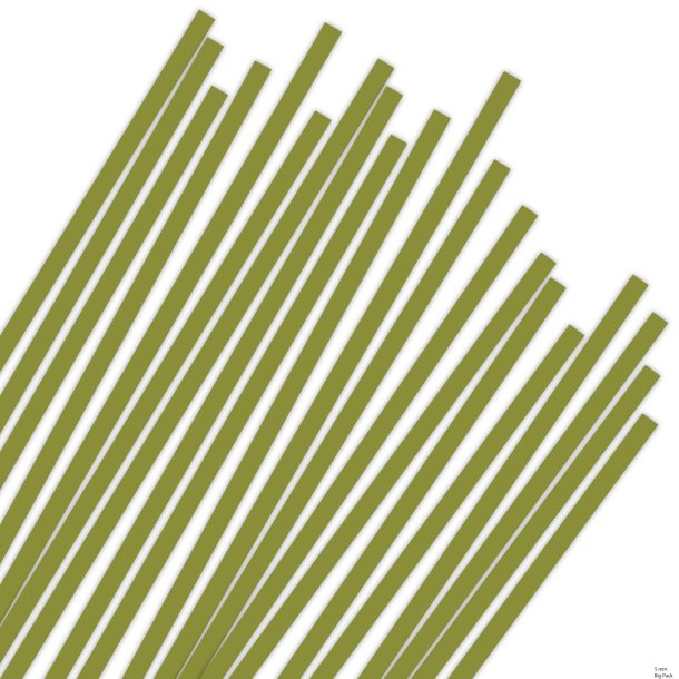Karen Marie Klip papirstrimler: 5 mm, Apple Green Big Pack