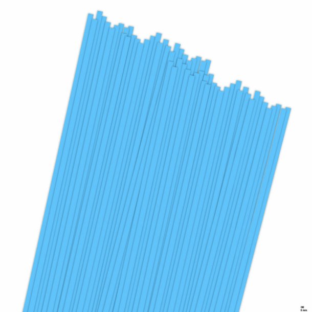 Karen Marie Klip papirstrimler: On Edge 5 mm, Light Blue