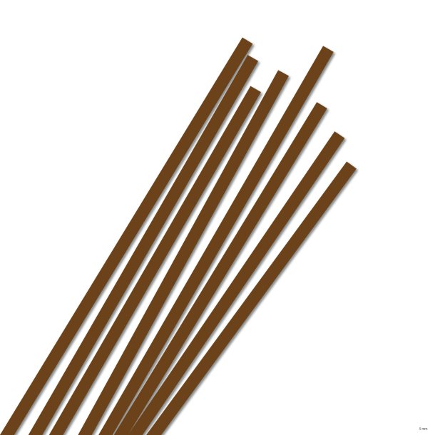 Karen Marie Klip papirstrimler: On Edge 5 mm, Rust Brown