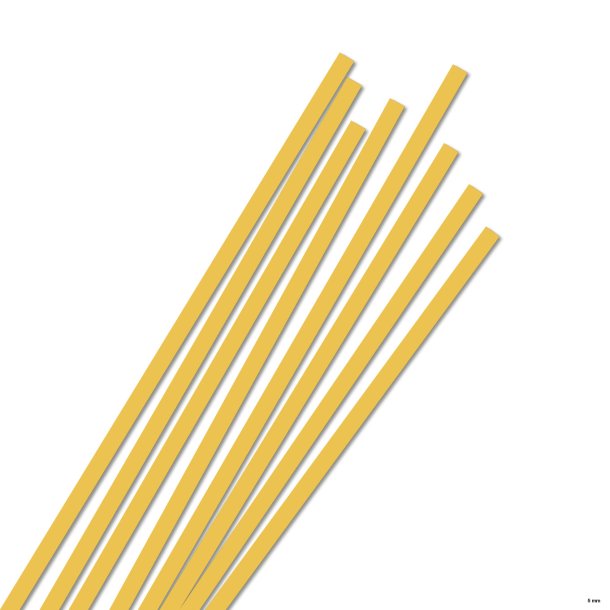 Karen Marie Klip papirstrimler: On Edge 5 mm, Yellow