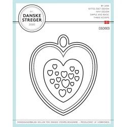 Danske Streger Die "Heart Tag - Krlighed"  