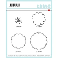 Danske Streger Die "Flower Tag - Forr"  