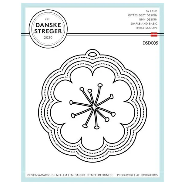 Danske Streger Die "Flower Tag - Forr"  