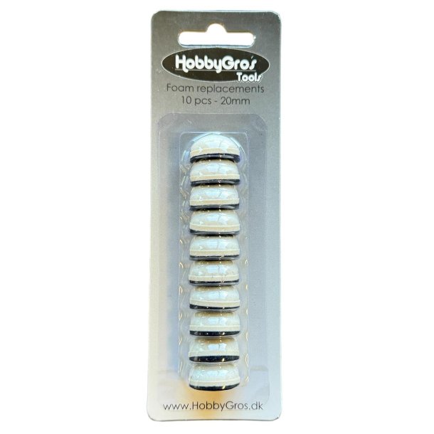 Hobbygros Tools: Mini Foam Replacements - � 20 mm