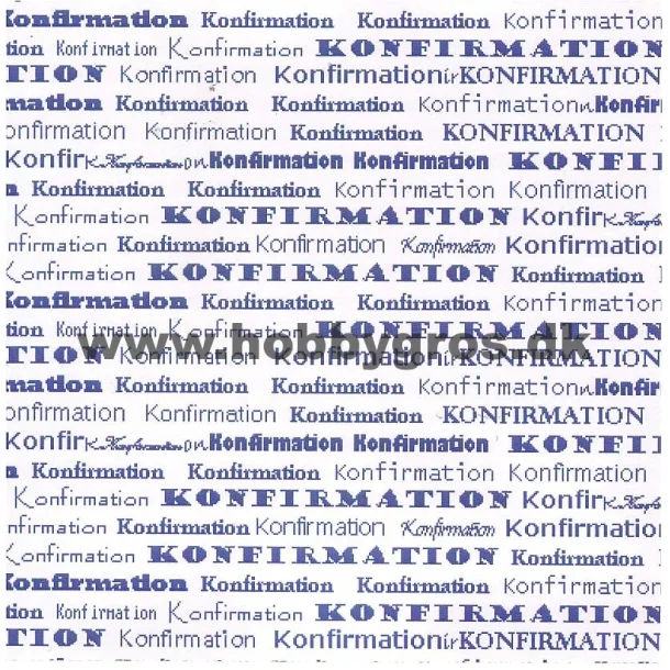 Hobbygros Design: Konfirmation, Bl