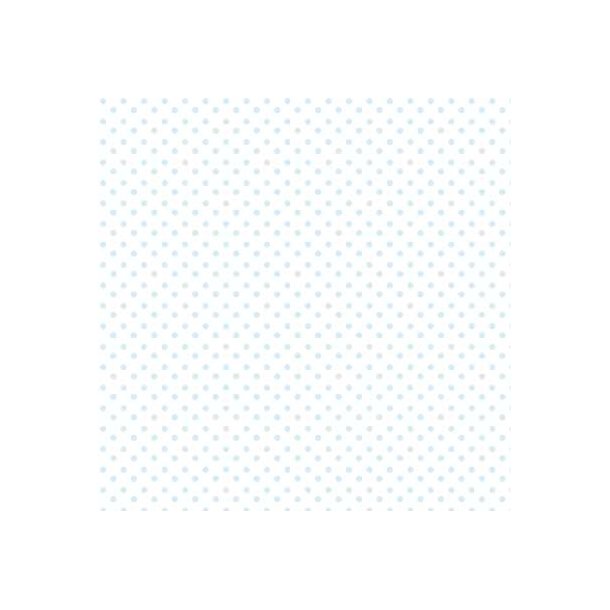 Hobbygros Design: Lysebl-Hvid Prik, 14 x 28 cm