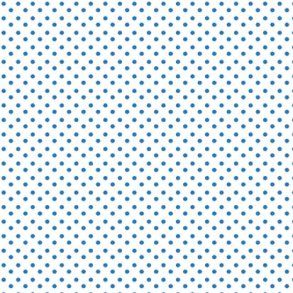 Hobbygros Design: Bl-Hvid Prik 