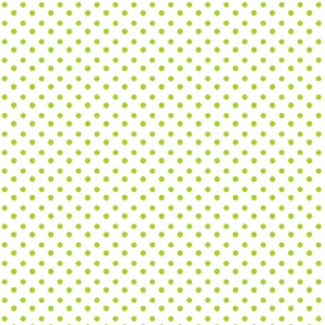 Hobbygros Design: Limegrn-Hvid Prik, 14 x 28 cm