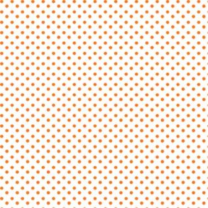 Hobbygros Design: Orange-Hvid Prik 